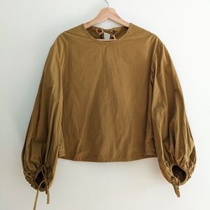 Balloon sleeve handmade top